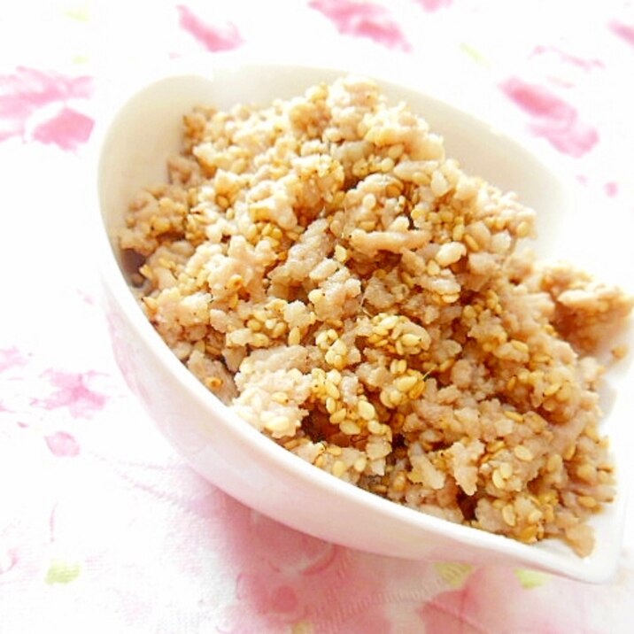 白だしde❤豚挽肉のそぼろ❤